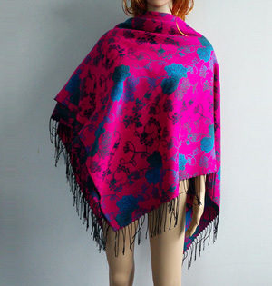 Wholesale polyester winter warm scarf