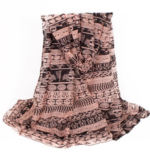 Wholesale skull chiffon scarf