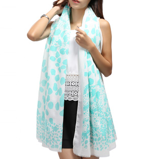 Wholesale polyester leopard scarf