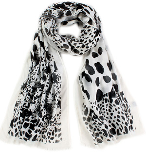 Wholesale polyester leopard scarf