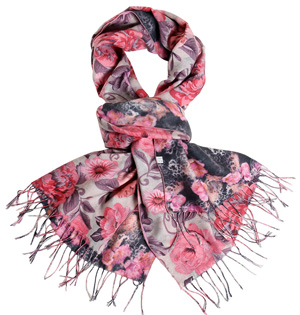 Wholesale floral cashmere scarf