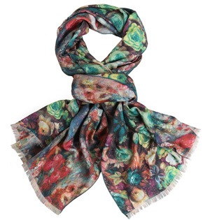 Wholesale floral cashmere scarf