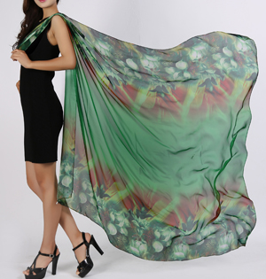 Wholesale silk women beach scarf