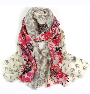 Wholesale gold thread wool scarf