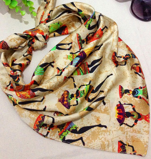 Womens square head scarf wholesale