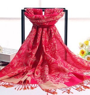 Wholesale jacquard warm long scarf