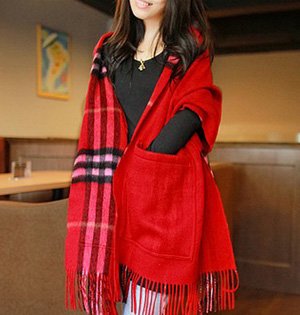 Wholesale cashmere pocket scarf