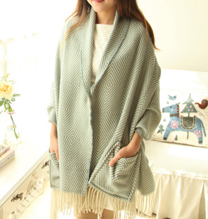 Wholesale pocket cashmere scarf