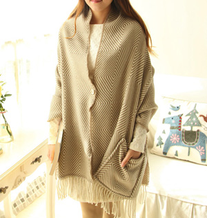 Wholesale pocket cashmere scarf