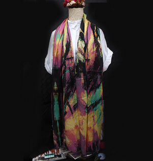 Wholesale silk polyester twill scarf