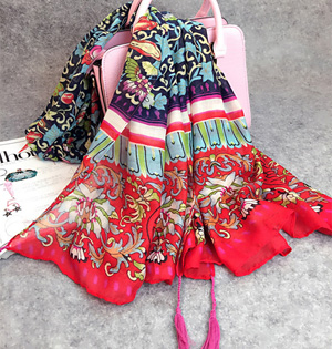Wholesale viscose knit fabric scarf