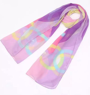 Wholesale floral women chiffon scarf