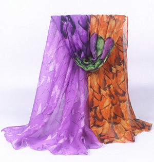 Viscose feather scarf wholesale