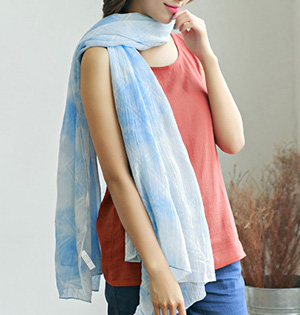 Wholesale silk cotton plain scarf