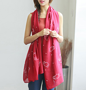 Wholesale cotton solid scarf