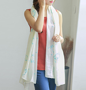Wholesale cotton solid scarf