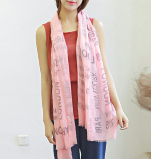 Wholesale cotton blend knitted scarf