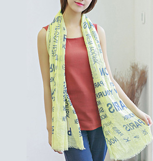 Wholesale cotton blend knitted scarf