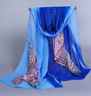Owl chiffon scarf wholesale