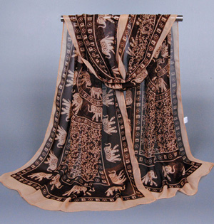 Wholesale red chiffon shawl