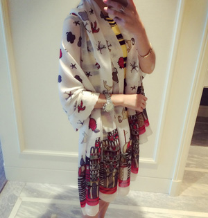 Wholesale cotton cartoon scarf