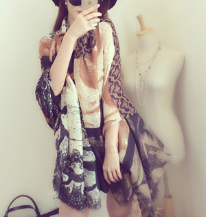Digital printed twill scarf wholesale