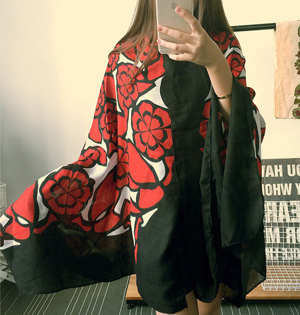 Wholesale white cotton scarf
