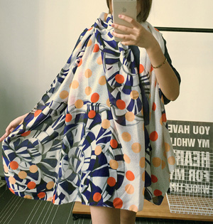 Wholesale cotton polka dot scarf