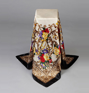 Fashion cashew flowers silk scarf