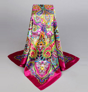 Fashion cashew flowers silk scarf