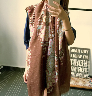 Wholesale cotton sunflower shawl