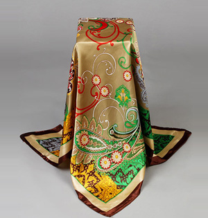 Wholesale women square silk scarf