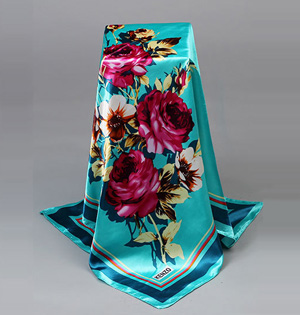 Wholesale women square silk scarf