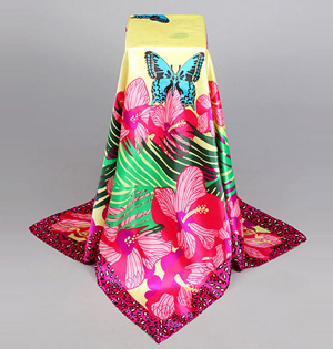 Wholesale silk small square scarves