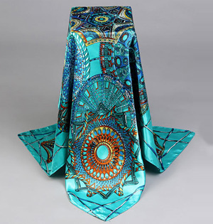 Wholesale silk small square scarves