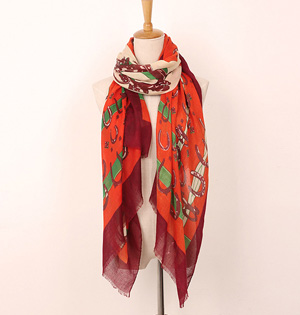 Wholesale viscose cotton thin scarf