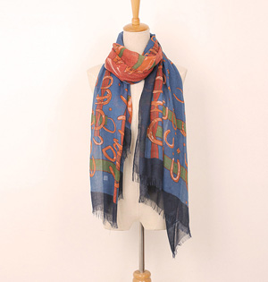 Wholesale viscose cotton thin scarf