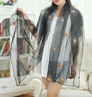 Wholesale silk gauze scarf
