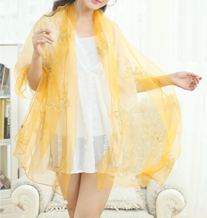 Wholesale gauze infinity scarves