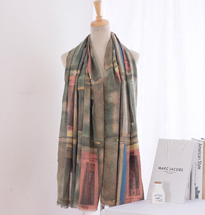 Organic cotton twill scarf wholesale