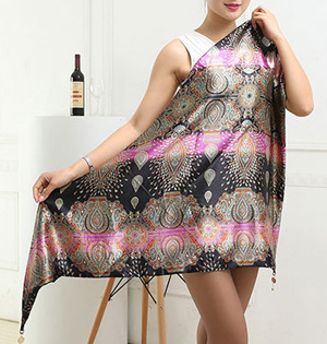 Wholesale silk triangle scarf