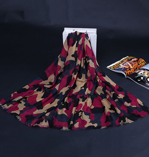 Wholesale camouflage printed scarf pattern