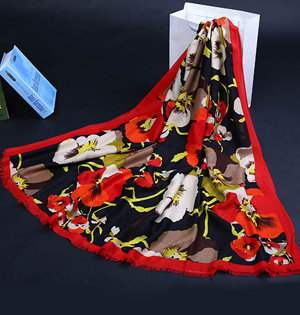 Silk satin square scarf for sale