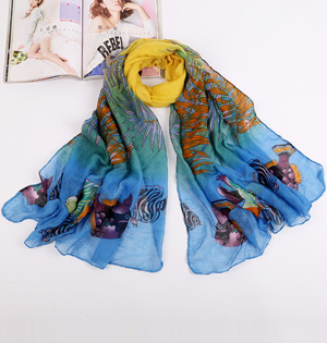 Wholesale scarf printed viscose