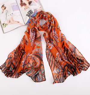 Wholesale cashew flowers viscose scarf