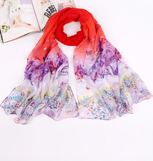 Wholesale long viscose linen scarf