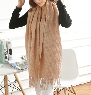 Wholesale fringed cashmere scarf women