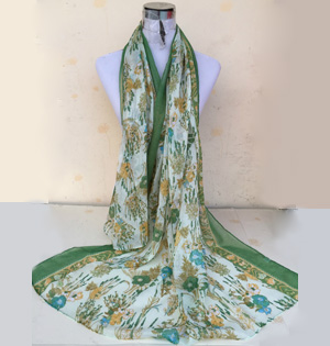 Floral viscose scarf wholesale