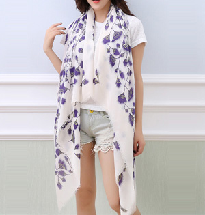 Wholesale silk cotton women scarf