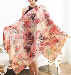 Wholesale satin silk scarf women